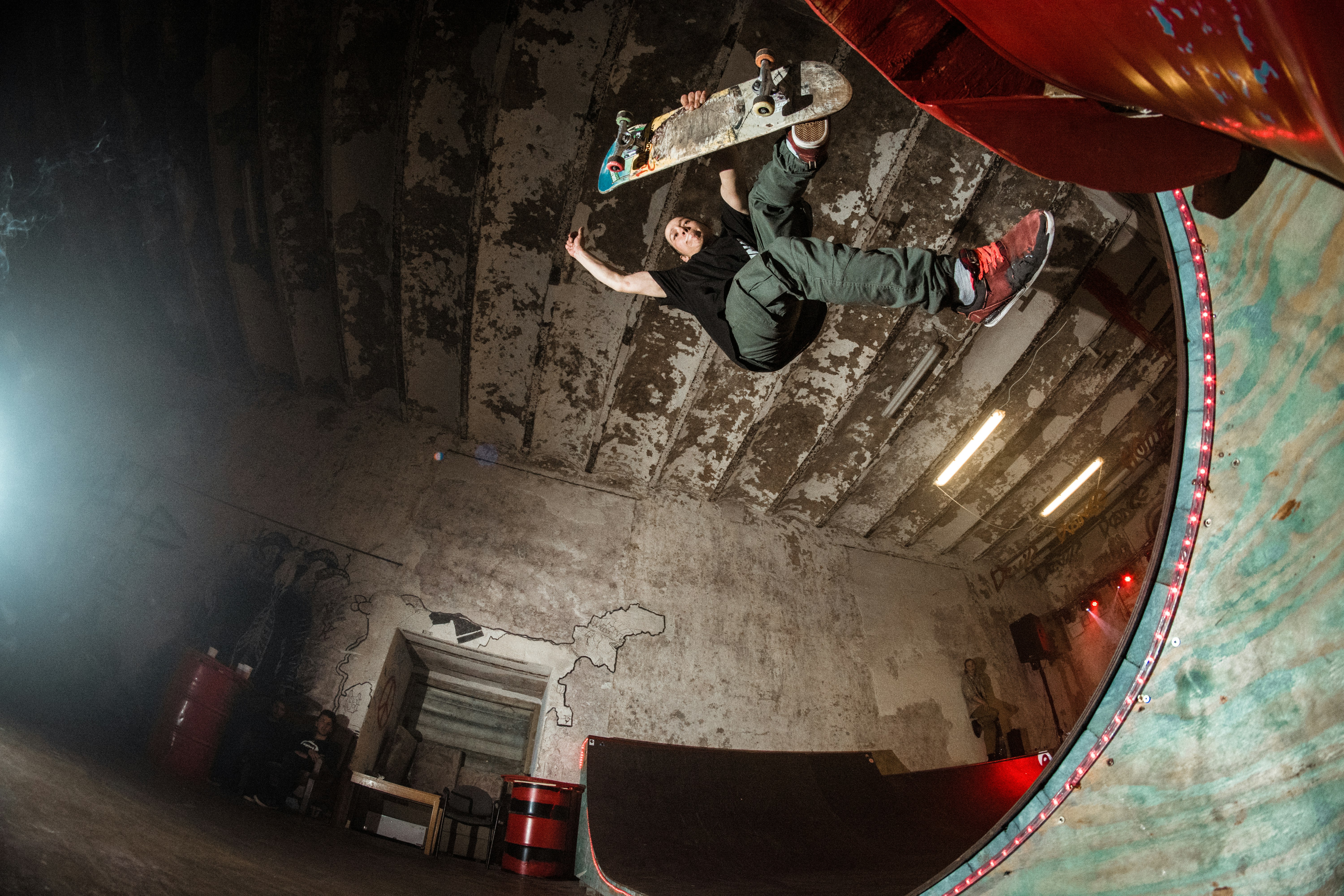 man playing skateboard